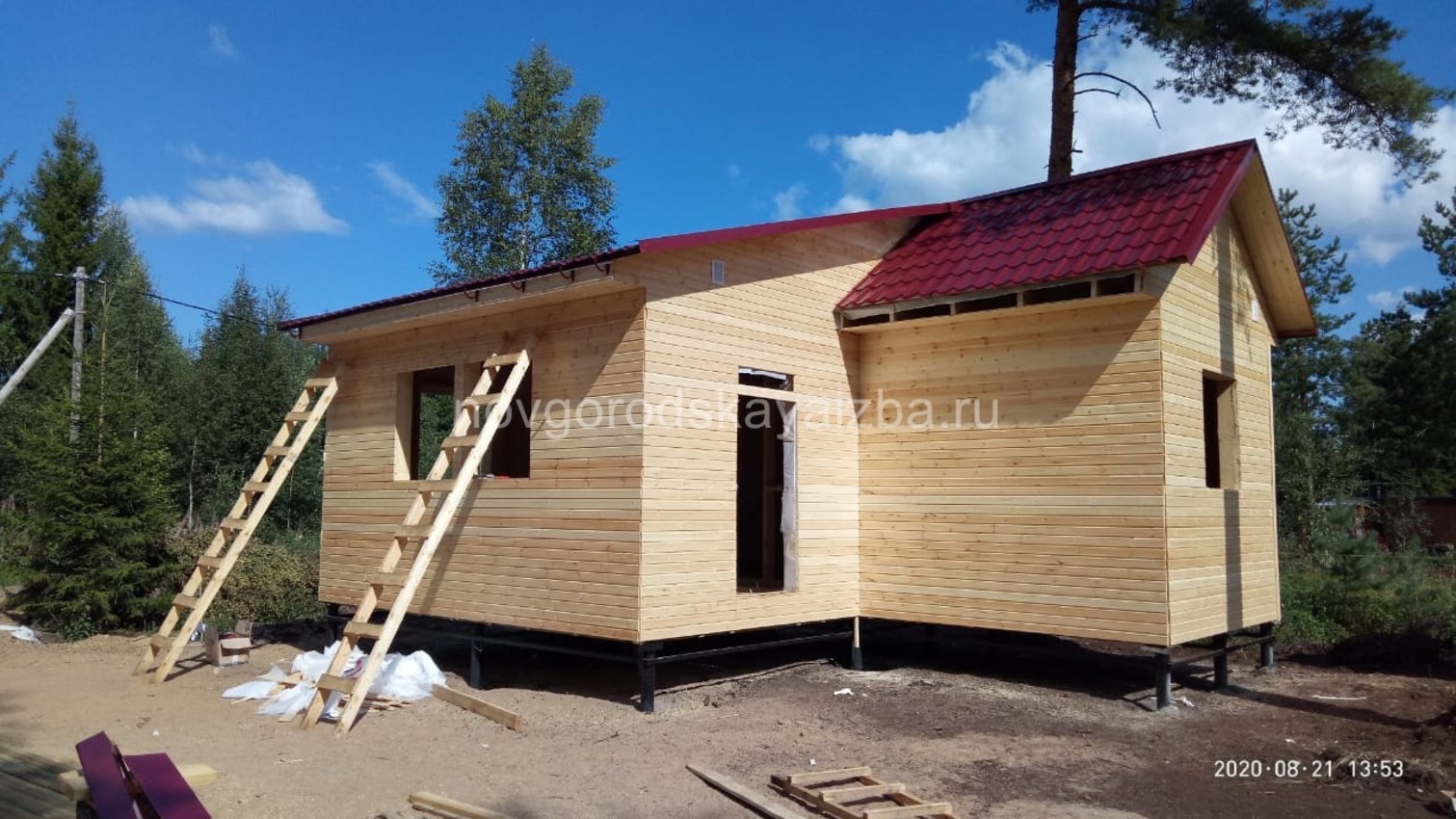 Процесс строительства каркасного дома